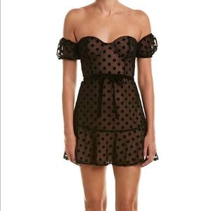 For Love & Lemons Dotty Strapless Dress